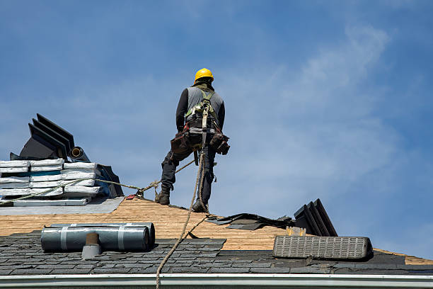 Professional Roofing technician working in Conda, ID
